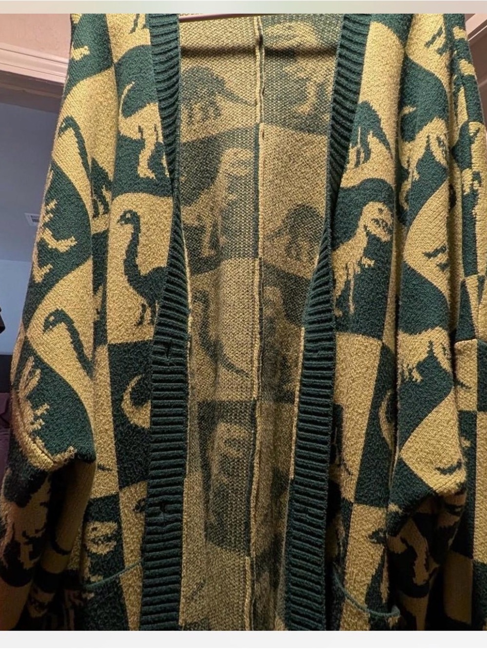 Dino Drama Dressed In LALA Cardigan - Picture 3 of 5